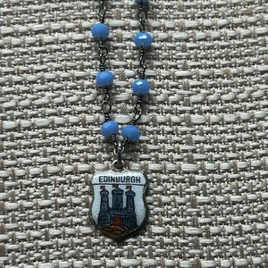 Handmade by Violette Grace Euro Travel Charm Necklace Edinburgh charm #643